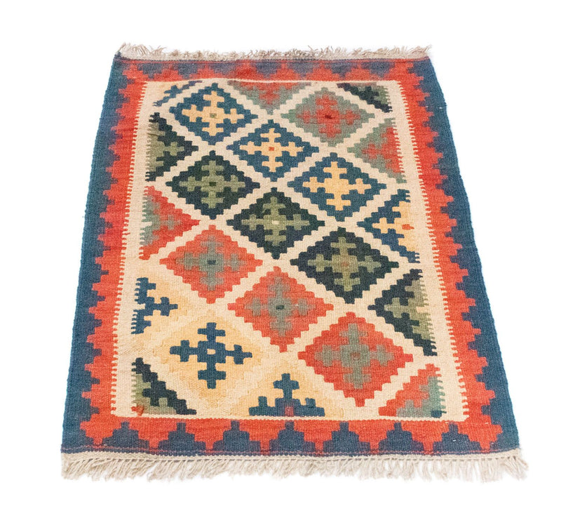 Kelim-tæppe - orientalsk - 90 x 63 cm - orange