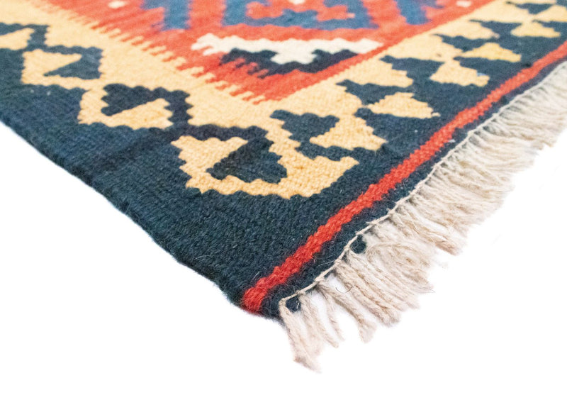 Kelim-tæppe - orientalsk - 90 x 62 cm - orange