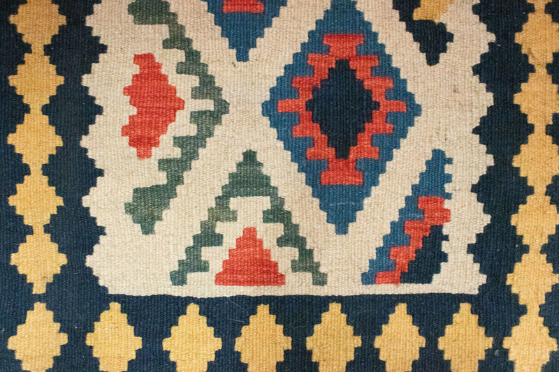 Kelim-tæppe - orientalsk - 97 x 66 cm - beige