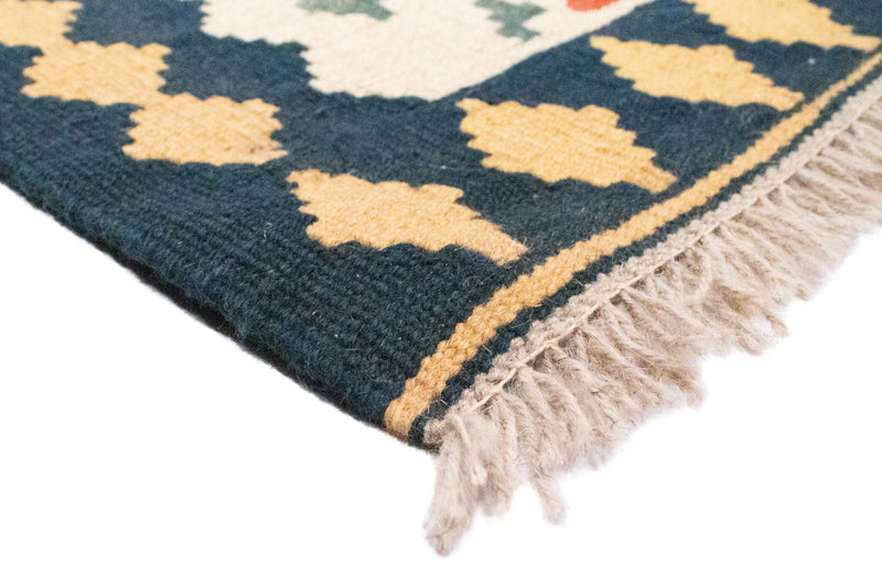 Kelim-tæppe - orientalsk - 97 x 66 cm - beige