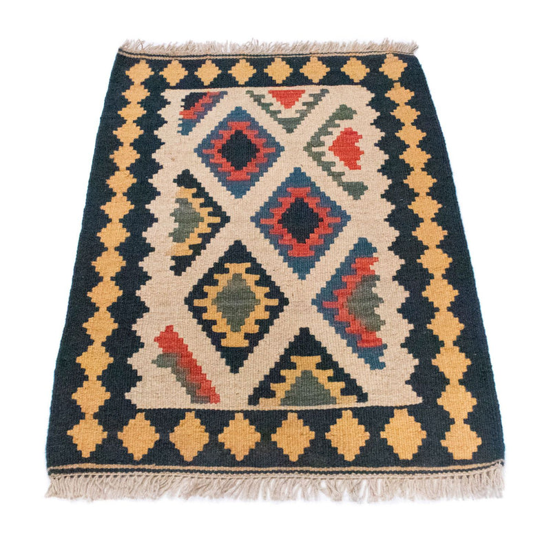 Kelim-tæppe - orientalsk - 97 x 66 cm - beige