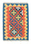Kelim-tæppe - orientalsk - 90 x 64 cm - orange
