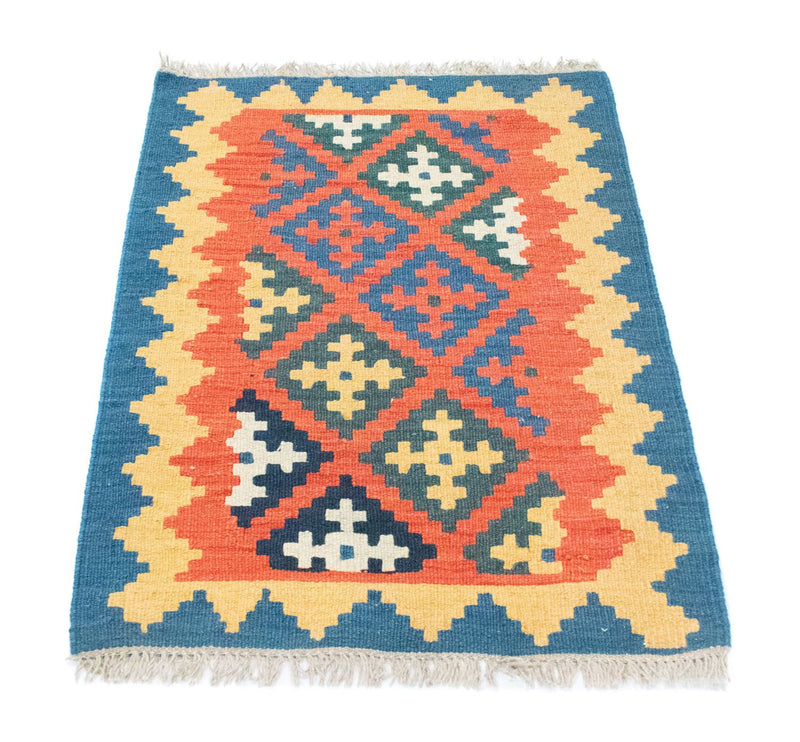 Kelim-tæppe - orientalsk - 90 x 64 cm - orange