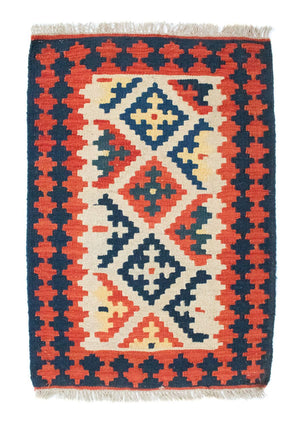 Kelim-tæppe - orientalsk - 96 x 64 cm - orange