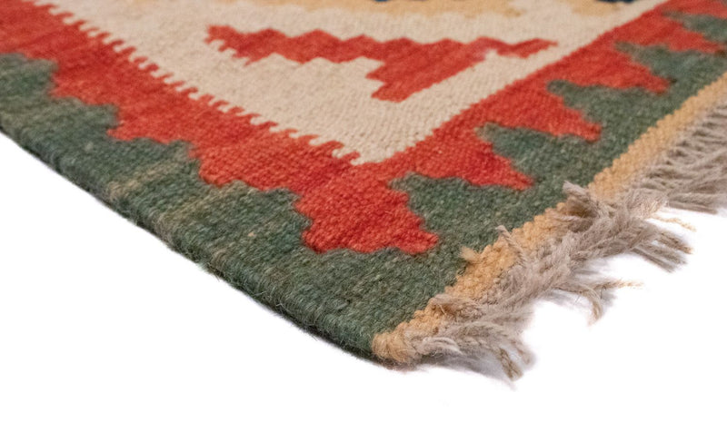 Kelim-tæppe - orientalsk - 93 x 61 cm - orange