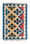 Kelim-tæppe - orientalsk - 86 x 61 cm - blå