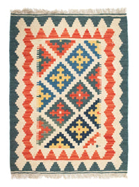 Kelim-tæppe - orientalsk - 89 x 67 cm - beige