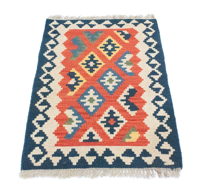 Kelim-tæppe - orientalsk - 91 x 61 cm - orange
