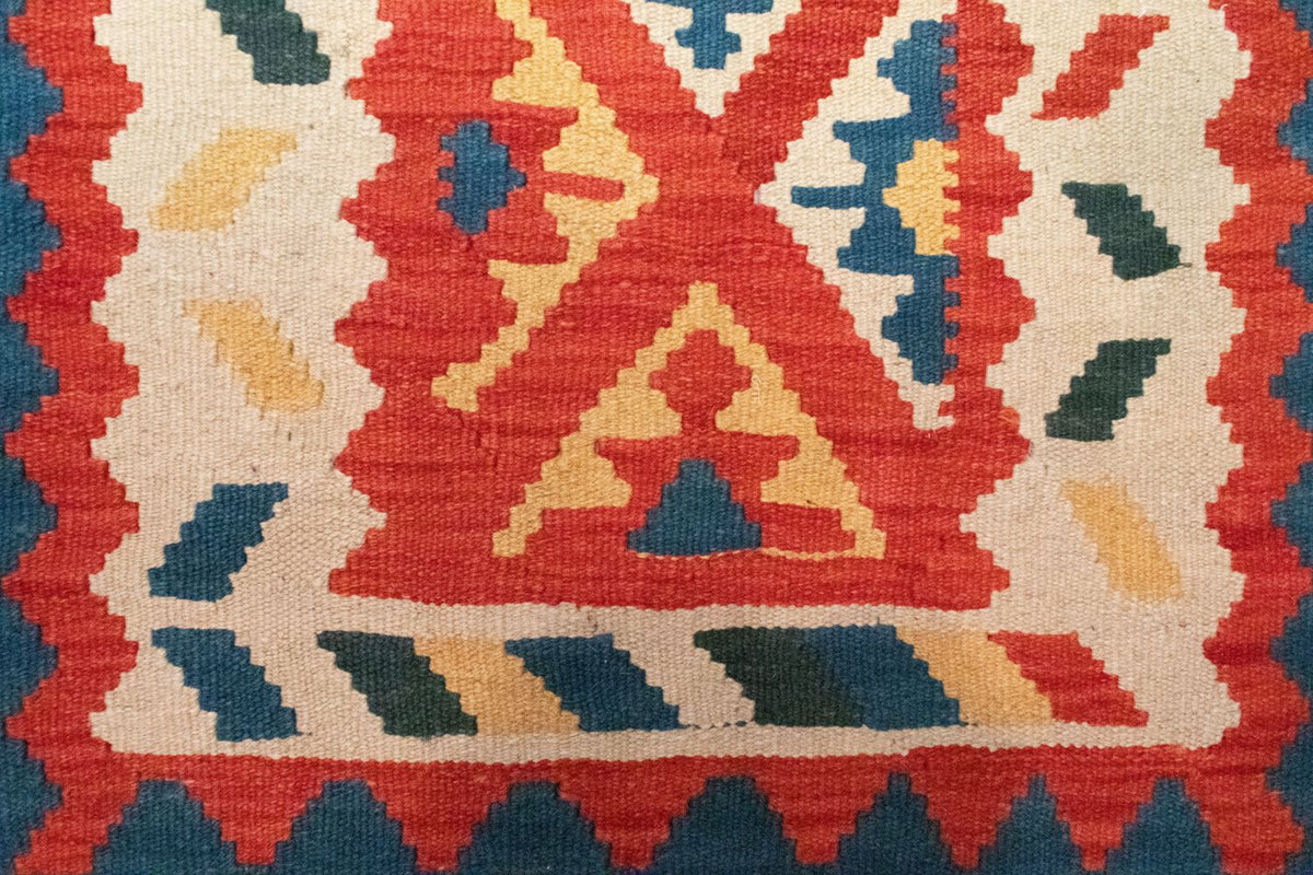 Kelim-tæppe - orientalsk - 95 x 64 cm - flerfarvet