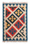 Kelim-tæppe - orientalsk - 90 x 60 cm - flerfarvet