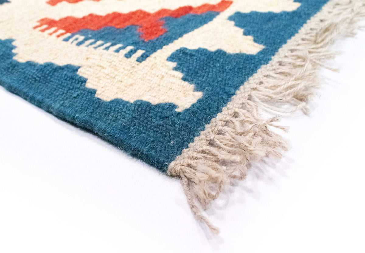 Kelim-tæppe - orientalsk - 90 x 60 cm - flerfarvet