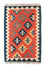 Kelim-tæppe - orientalsk - 93 x 62 cm - orange