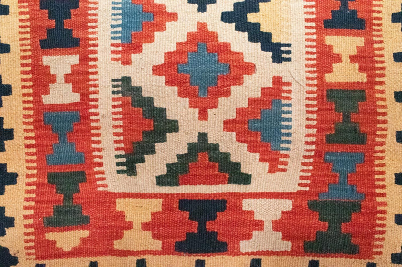 Kelim-tæppe - orientalsk - 101 x 63 cm - orange