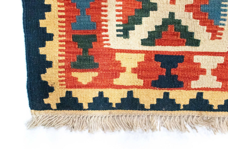 Kelim-tæppe - orientalsk - 101 x 63 cm - orange
