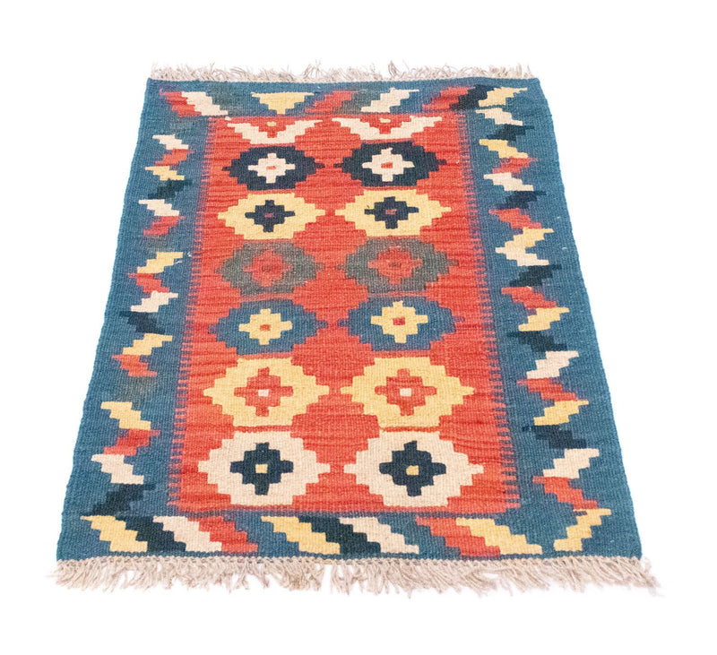 Kelim-tæppe - orientalsk - 87 x 62 cm - orange