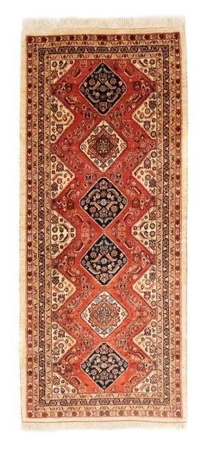 Løber Persisk tæppe - Nomadisk - 249 x 96 cm - rød