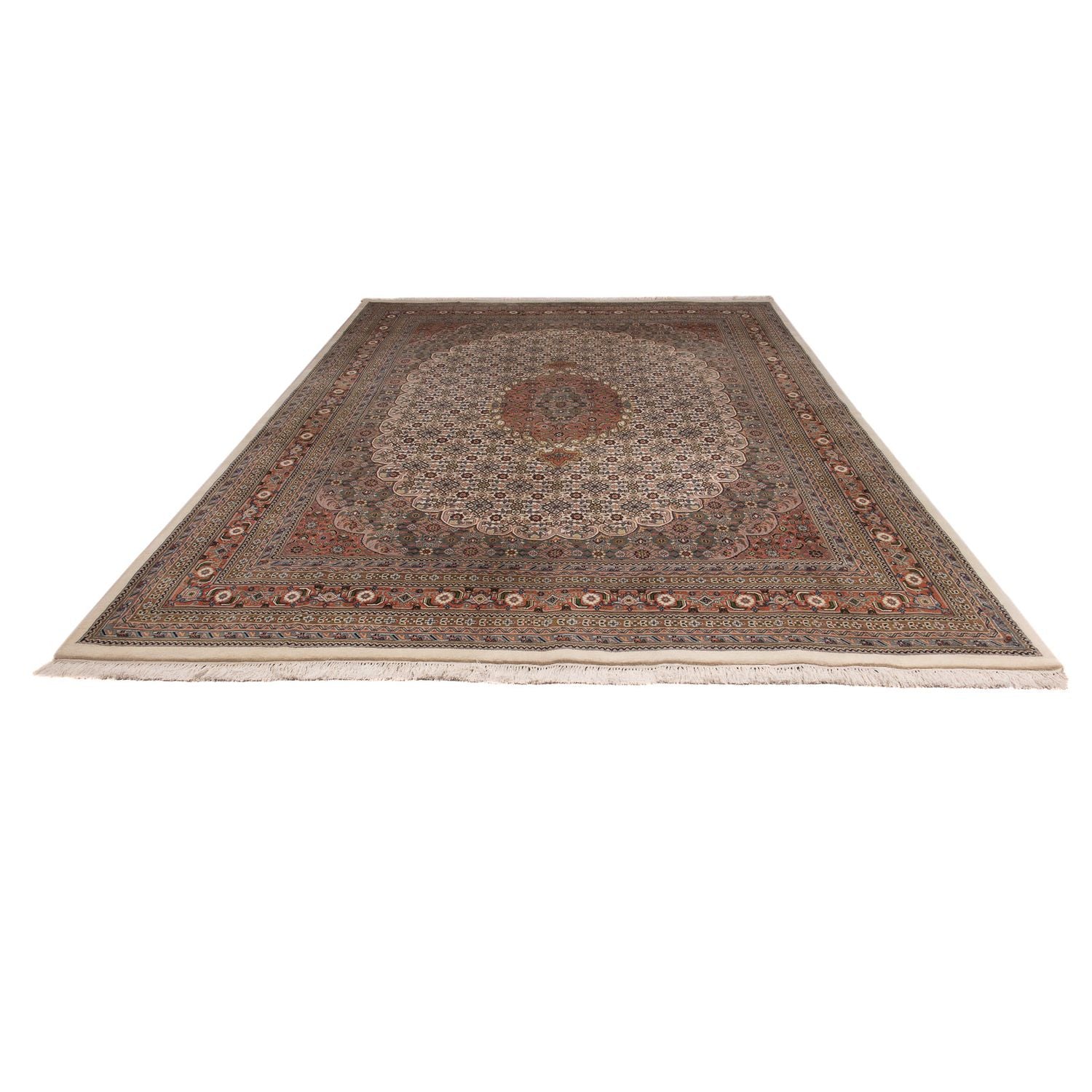 Orientalsk tæppe - Bijar - Indus - 338 x 243 cm - beige