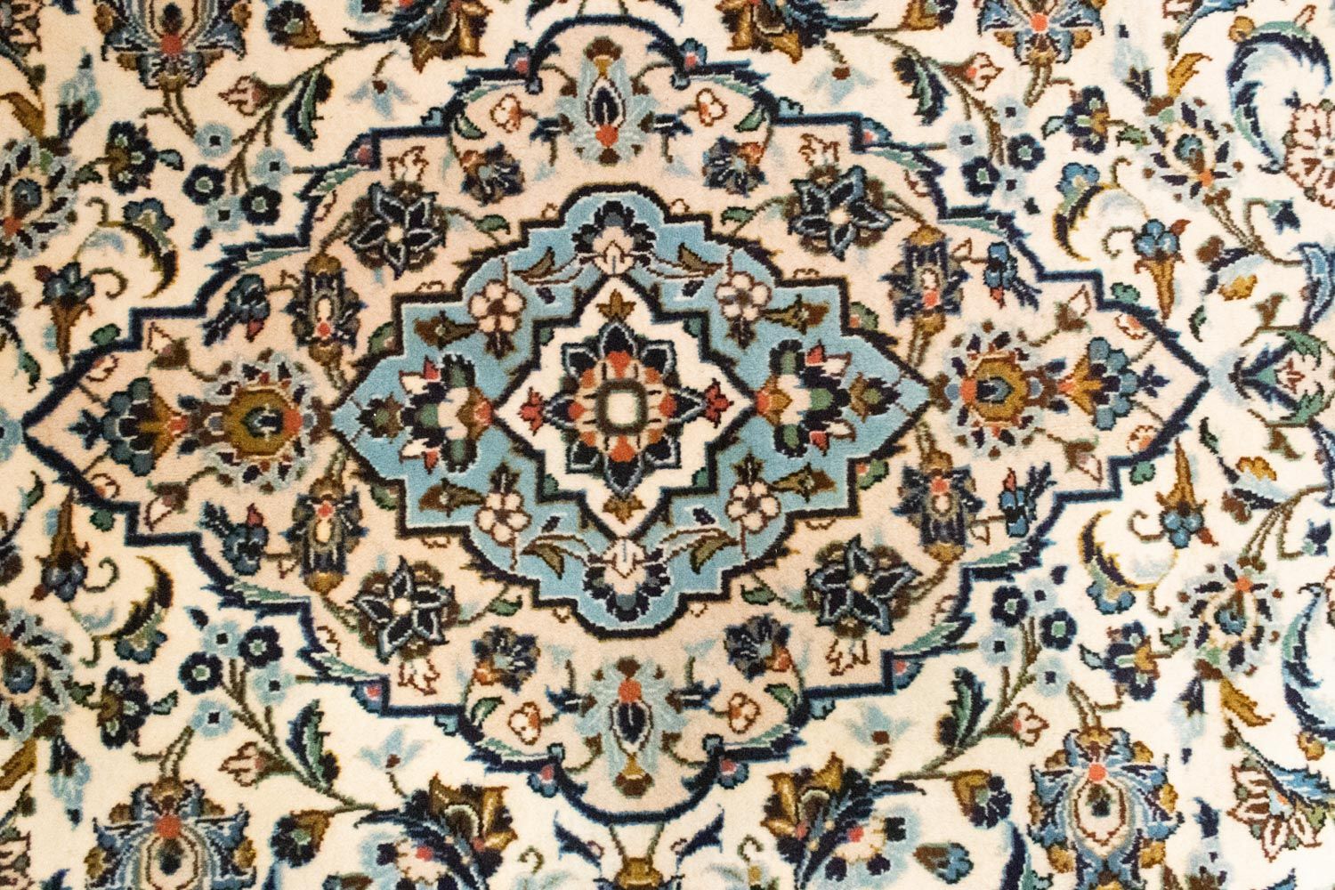 Persisk tæppe - Keshan - 292 x 193 cm - beige