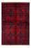 Afghansk tæppe - Kunduz - 192 x 128 cm - mørkerød
