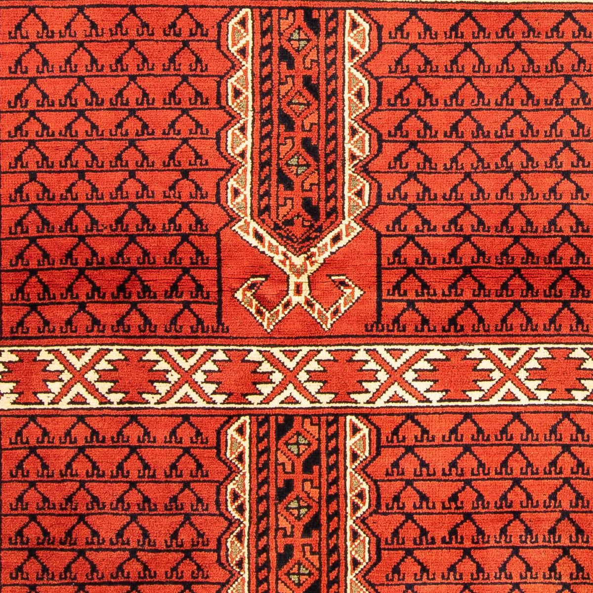 Afghansk tæppe - 174 x 118 cm - rust