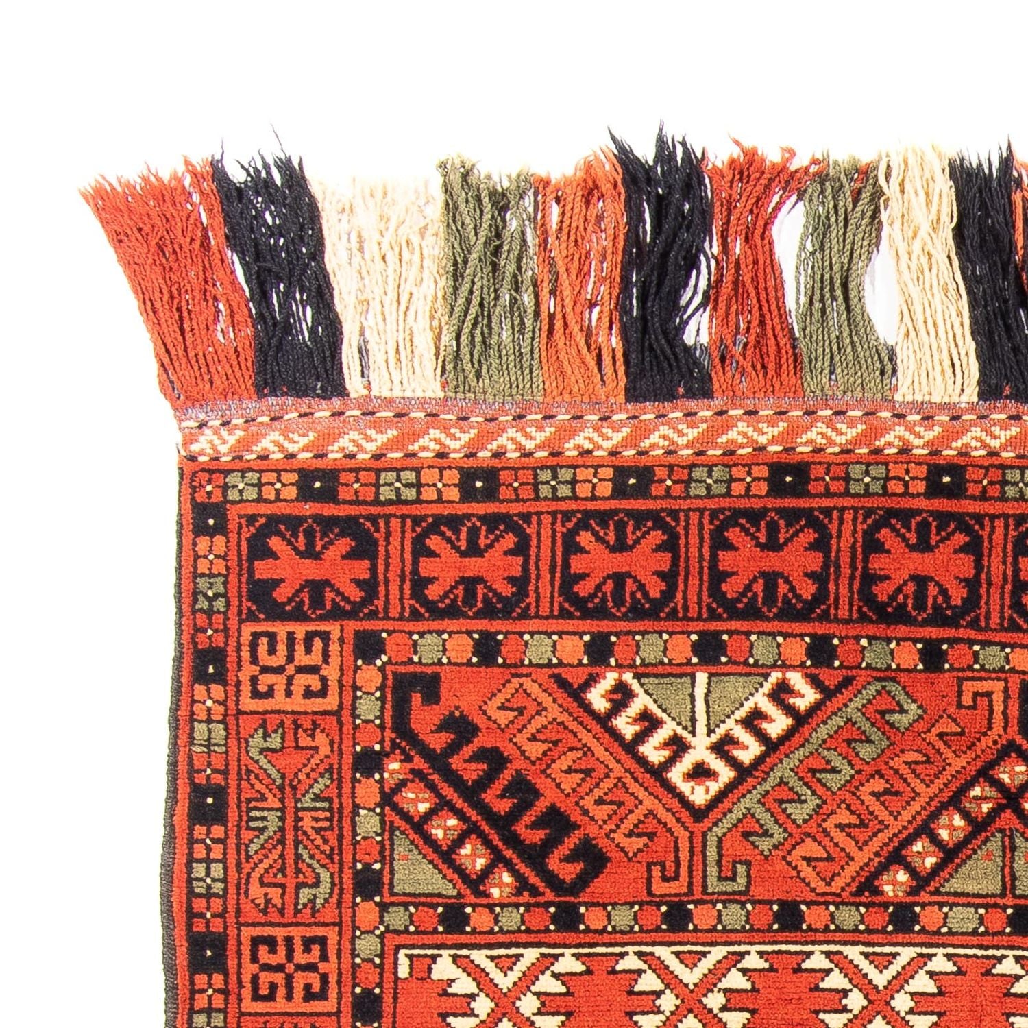 Afghansk tæppe - 174 x 118 cm - rust