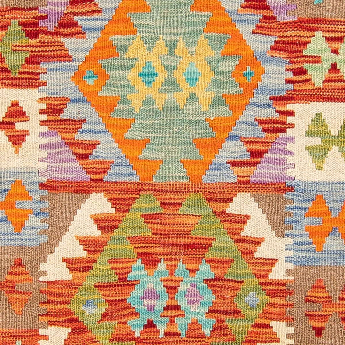 Løber Kelim Carpet - Splash - 300 x 82 cm - flerfarvet