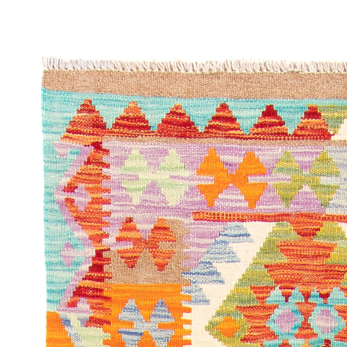 Løber Kelim Carpet - Splash - 300 x 82 cm - flerfarvet