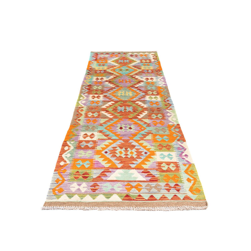 Løber Kelim Carpet - Splash - 300 x 82 cm - flerfarvet