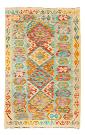 Kelim Carpet - Splash - 161 x 105 cm - flerfarvet
