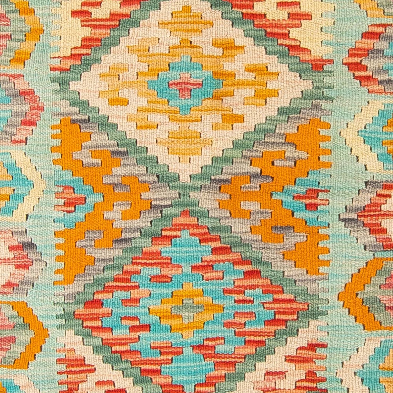 Kelim Carpet - Splash - 161 x 105 cm - flerfarvet
