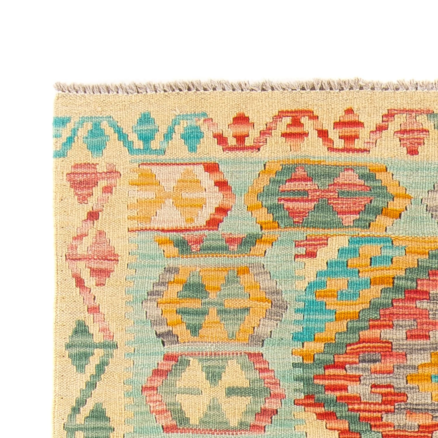 Kelim Carpet - Splash - 161 x 105 cm - flerfarvet
