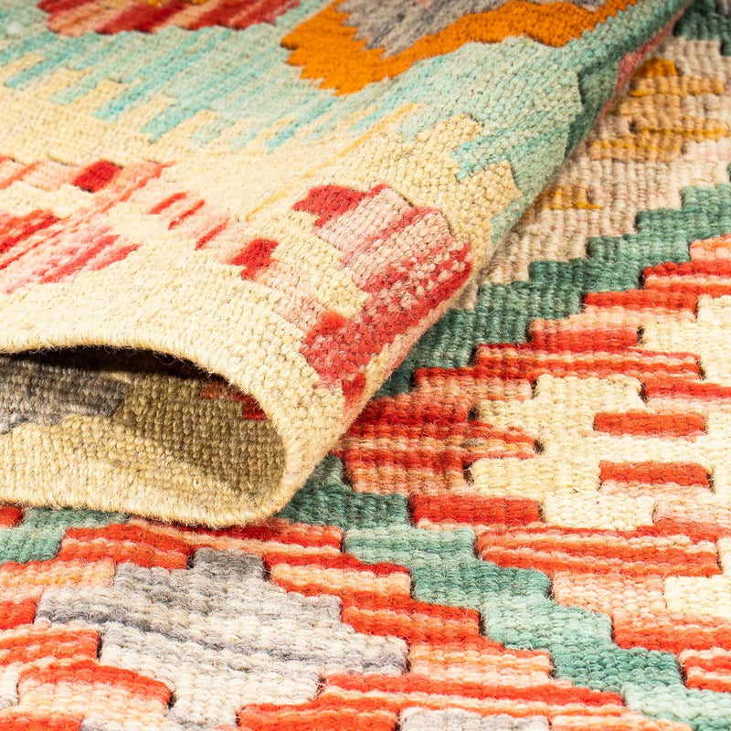 Kelim Carpet - Splash - 161 x 105 cm - flerfarvet