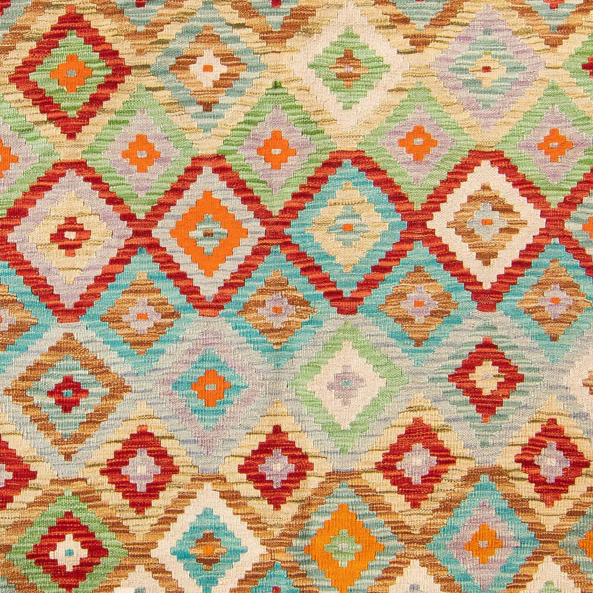 Kelim Carpet - Splash - 244 x 175 cm - flerfarvet