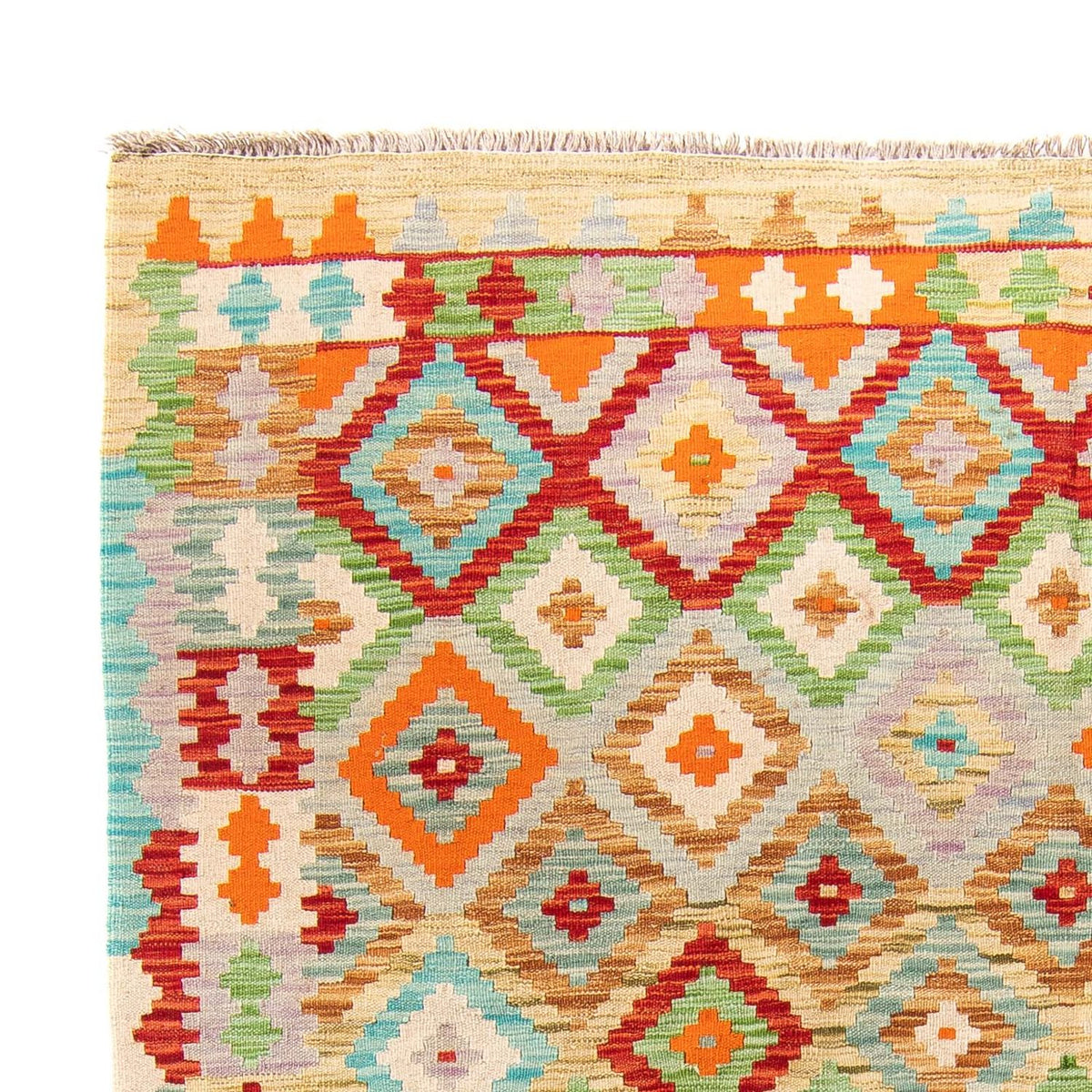 Kelim Carpet - Splash - 244 x 175 cm - flerfarvet