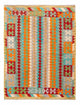 Kelim Carpet - Splash - 200 x 153 cm - flerfarvet