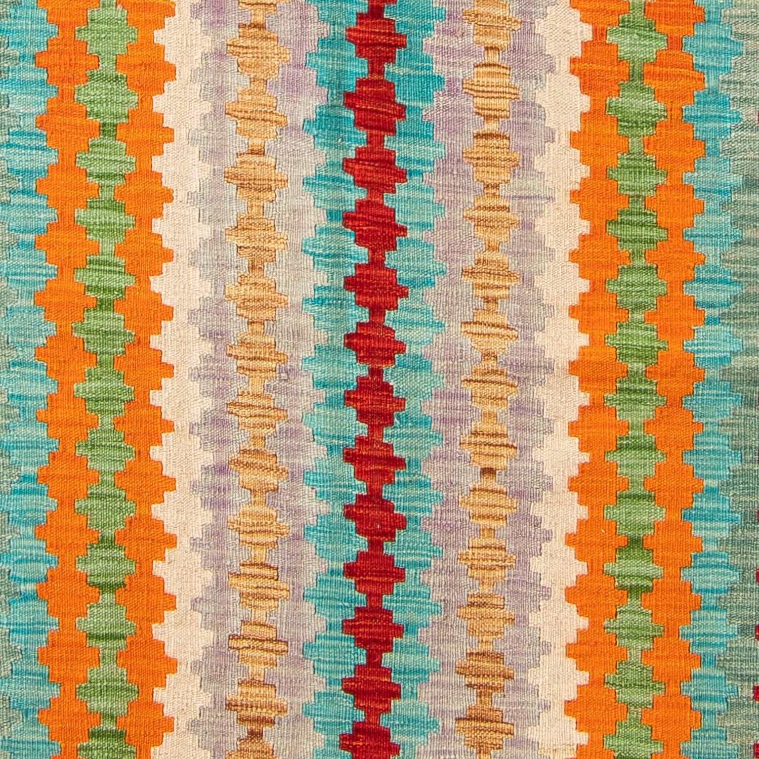 Kelim Carpet - Splash - 200 x 153 cm - flerfarvet