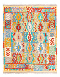 Kelim Carpet - Splash - 203 x 152 cm - flerfarvet