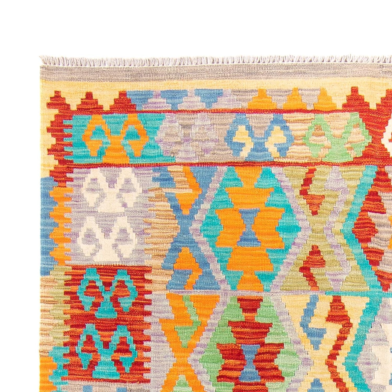 Kelim Carpet - Splash - 203 x 152 cm - flerfarvet