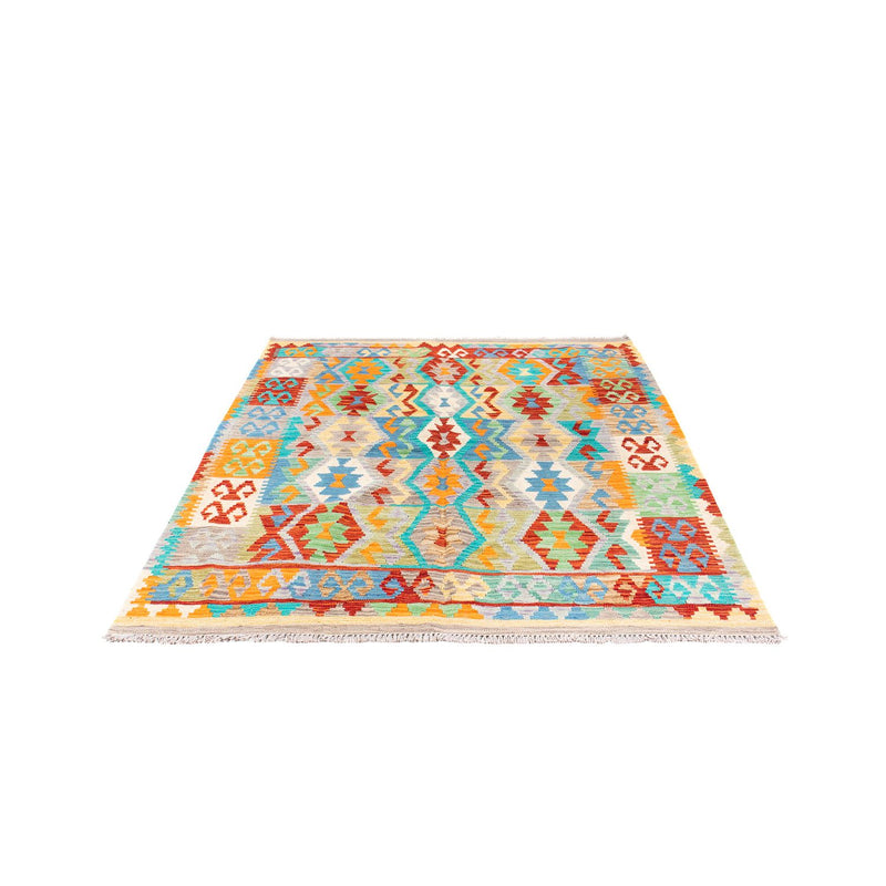 Kelim Carpet - Splash - 203 x 152 cm - flerfarvet
