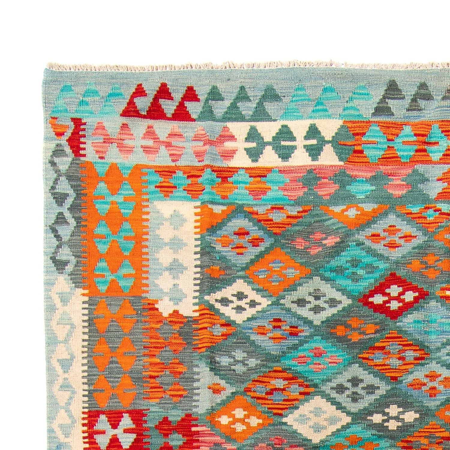 Kelim Carpet - Splash - 305 x 202 cm - flerfarvet