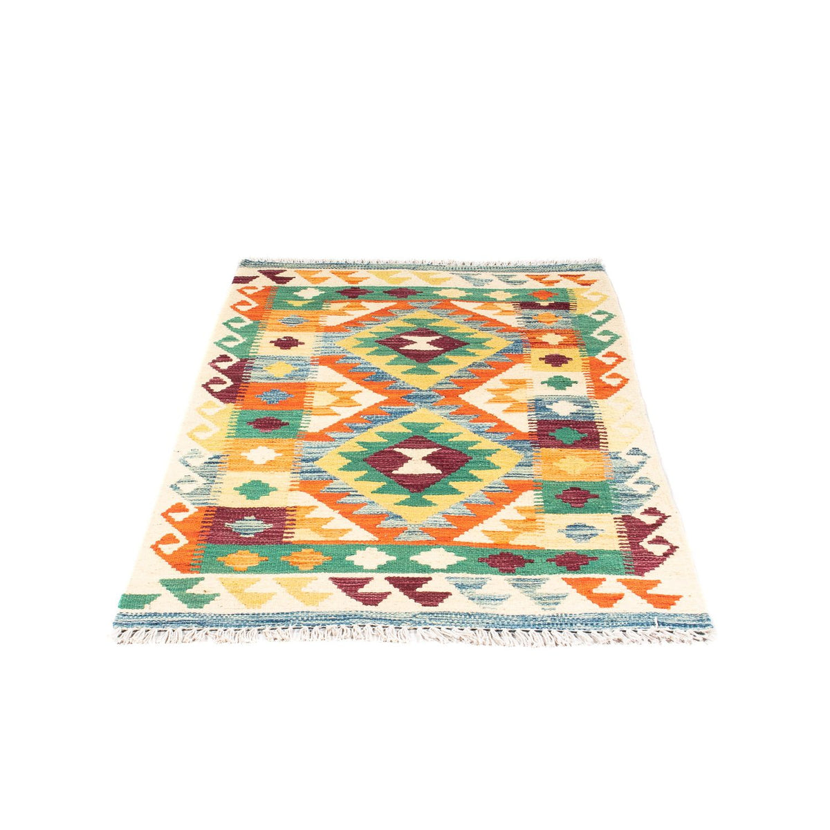 Kelim Carpet - Splash - 124 x 77 cm - beige