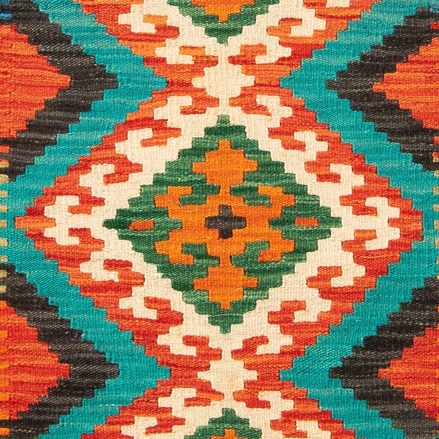 Kelim Carpet - Splash - 128 x 86 cm - rust