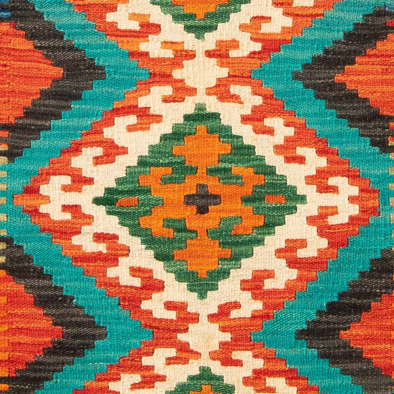 Kelim Carpet - Splash - 128 x 86 cm - rust