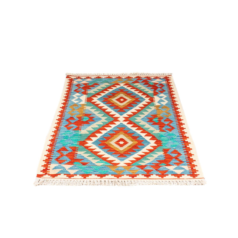 Kelim Carpet - Splash - 122 x 81 cm - blå