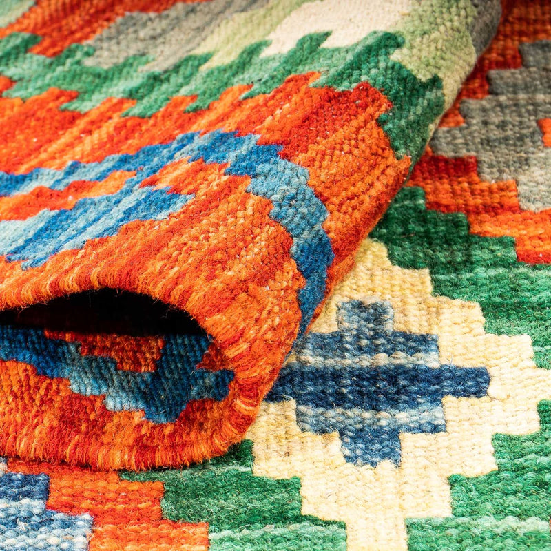 Kelim Carpet - Splash - 150 x 102 cm - flerfarvet