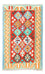 Kelim Carpet - Splash - 154 x 99 cm - mørkerød