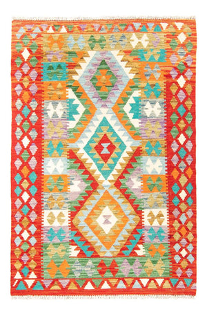 Kelim Carpet - Splash - 154 x 102 cm - rust