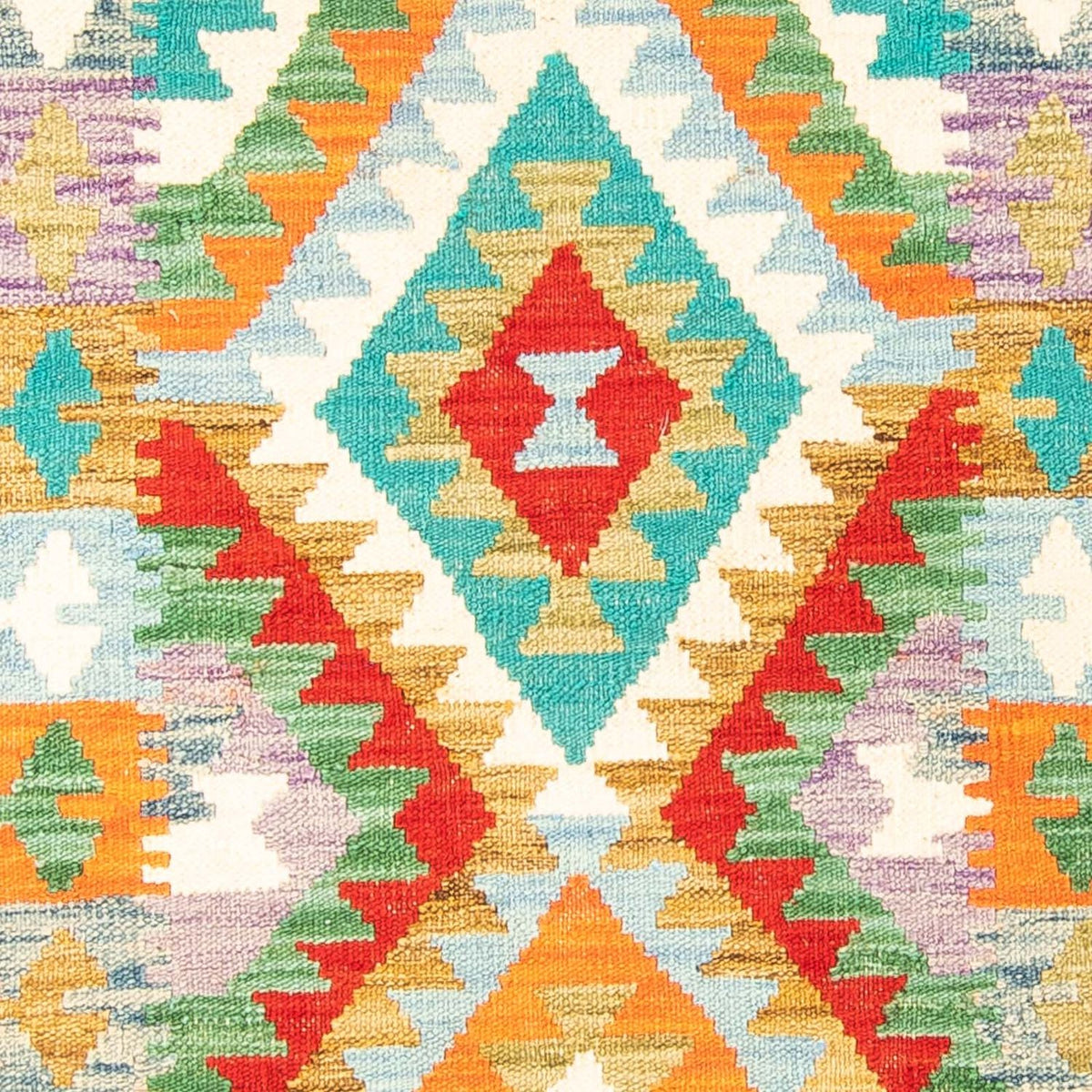 Kelim Carpet - Splash - 154 x 102 cm - rust