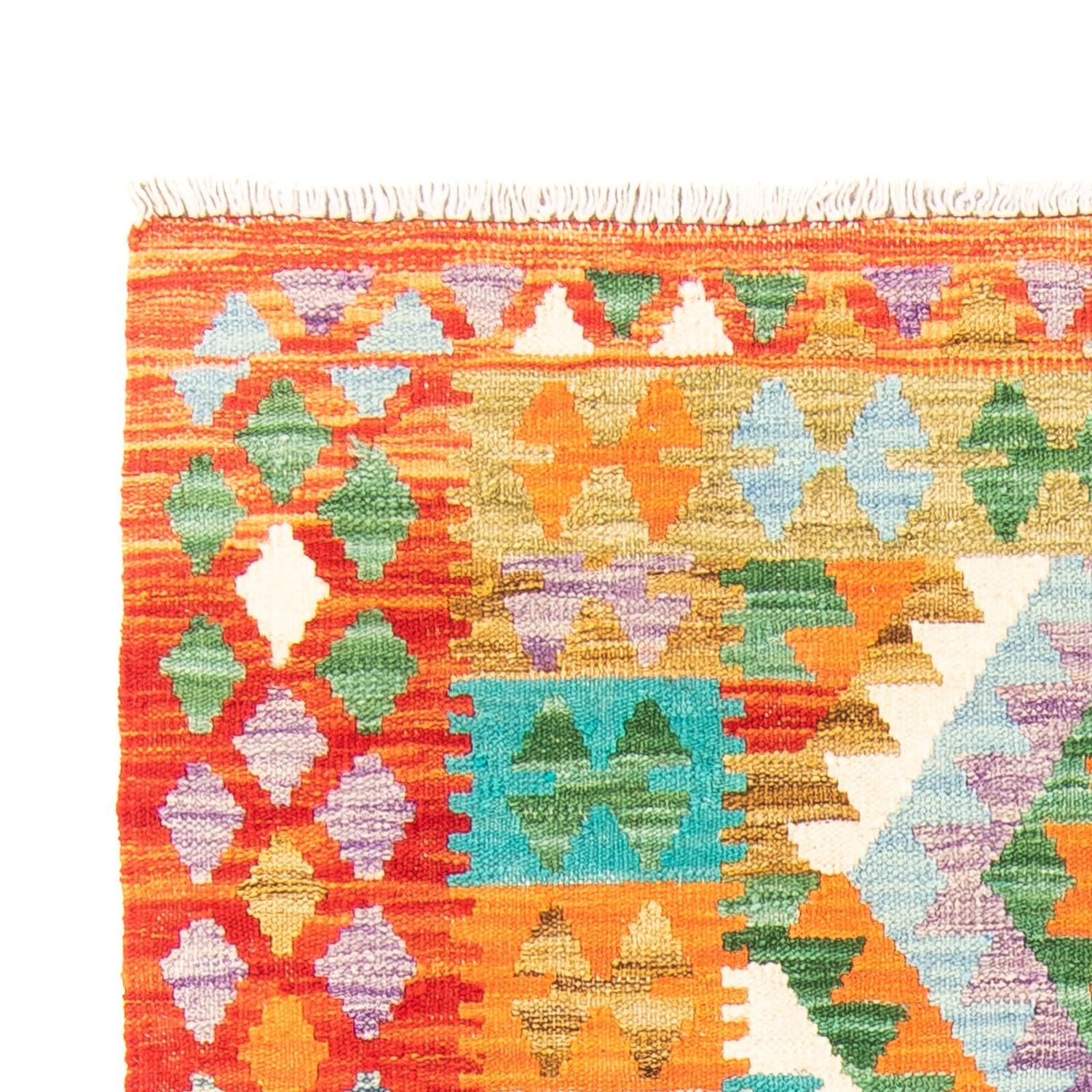 Kelim Carpet - Splash - 154 x 102 cm - rust