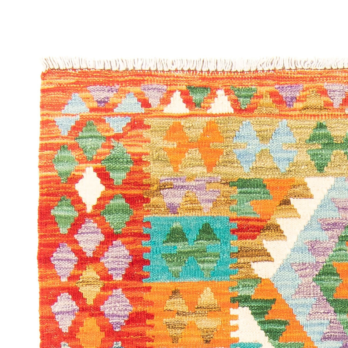 Kelim Carpet - Splash - 154 x 102 cm - rust